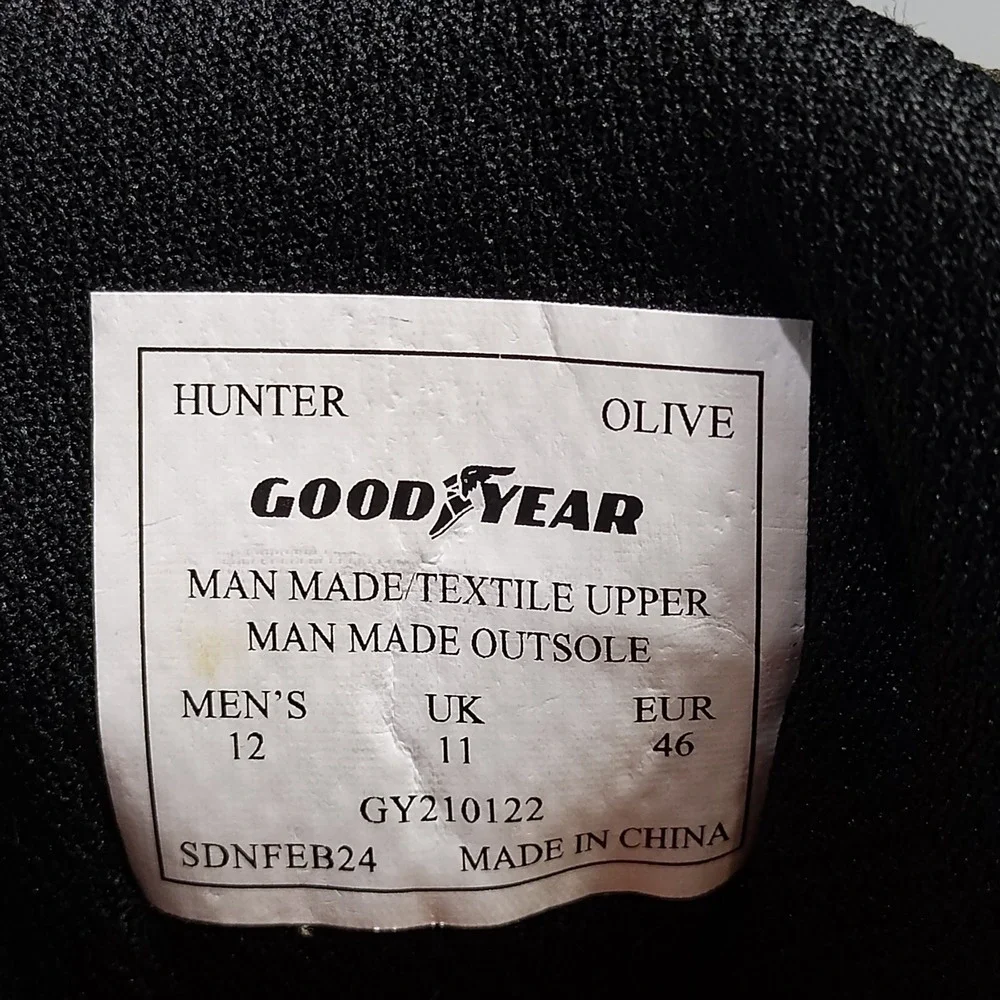 Goodyear Hunting Shoes Mens Size 12 Multi Synthetic Waterproof Low Top Lace Up